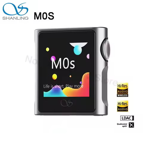 SHANLING M0S MP3 Player Portable Music Player MP3 Player HIFI Hi-Res Audio Two-Way Bluetooth 5.0 CS4
