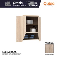 Cubic Kitchen Set Sudut Minimalis / Rak Atas Lemari Dapur / ELENA KSAS