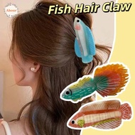 AHOUR Guppy Hair Claw, Contrast Color Fish Silver Arowana Shark Clip, Hair Accessories Acrylic Korea