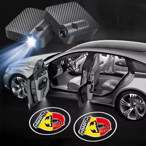 LED Car Door Logo Projector Welcome Ghost Shadow Light Accessories For Abarth Volkswagen Suzuki Chev