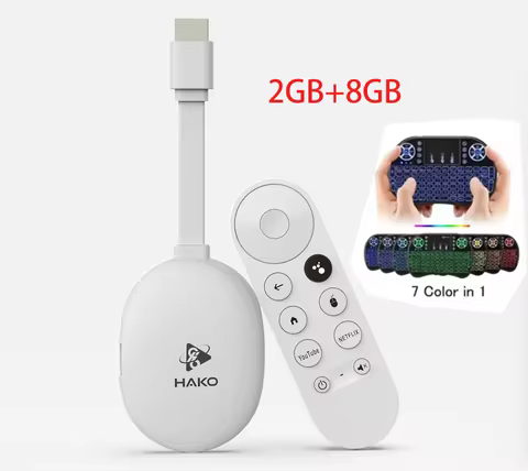H96 Max HAKO Android14.0 TV Stick RK3518 Quad Core 4K Wifi6 BT5.4 Voice Assistant Gyroscope Remote C