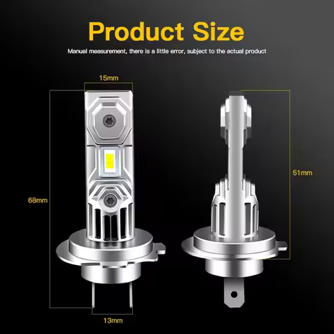 2PCS For Yamaha YZF R1 R3 R6 FZ1 FZ6 MT07 FZ07 MT09 FZ09 12V Motorcycle Light H7 LED Headlight Bulb