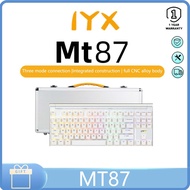 IYX Mt87 All-aluminum CNC three-mode wirelessly connected RGB backlit full-key hot-swap mechanical k