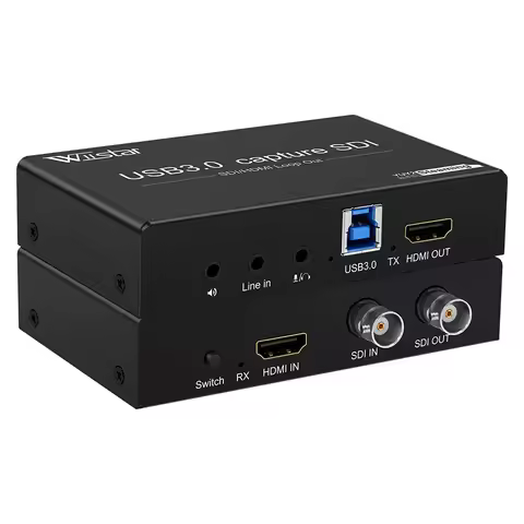 Video Capture Card UVC USB3.0 HDMI SDI To USB 3.0 Live Streaming Plate SDI HDMI Loop 1080p 60fps cap