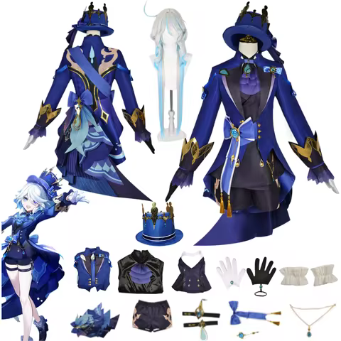 Focalors Furina Cosplay Costume Genshin Costume Impact Carnival Uniform Anime Furina Costumes Masque