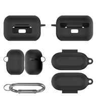 For TOZO NC9 2024 Bluetooth-compatible Headset Silicone Protective Case Dust Storage Case Simple Sol