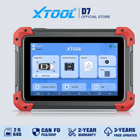 XTOOL D7 All System Car Diagnostic Tools Bidirectional Scanner ECU Coding Automotive Scanner 39+ Ser