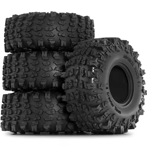 4pcs Rubber 1.9 Crawler Tires Mud Slingers Grappler Wheels Tyres For 1:10 Rock Crawler Car TRX4/RC4W