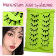Hard Stem False Eyelashes 3d Natural Thick False Eyelashes For Beginer T0c7