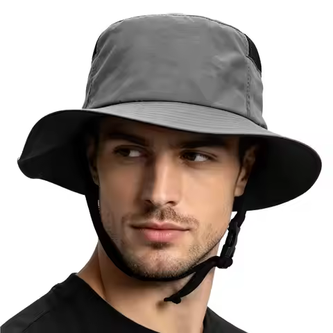 Hat Helmet Adjustable Windproof Head Protection Breathable Detachable Cycling Fishing Hat For Adults