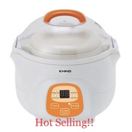 Ready Stock KHIND Porridge Soup Cooker Slow Cooker BPS07 (0.7L) Ceramic Inner Pot Steam Tray Bubur B