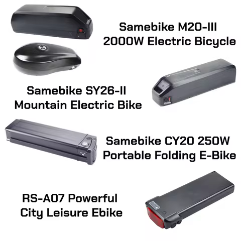 Samebike 36V 48V 10.4Ah 12Ah 13Ah 14Ah 15Ah 17.5Ah 20Ah Li-ion Ebike Battery for Samebike M20 M20-II