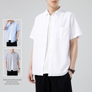 Barong for Men casual shirt short sleeved Polo shirt Korean version formal work white shirt summer p