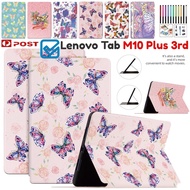 For Lenovo Tab M10 Plus 3rd Gen TB125FU TB128XU 10.6 inch Smart Flip Stand Tablet Cute Kids PU Leather Case Shockproof Cover