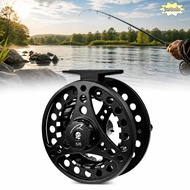 JUSTO Fly Fishing Reel, Aluminum Alloy 2+1BB Bearings Fly Reel, Durable 85mm Diameter 5/6 WT Fishing