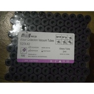 blood collection vacuum tubes EDTA K2,  2ml