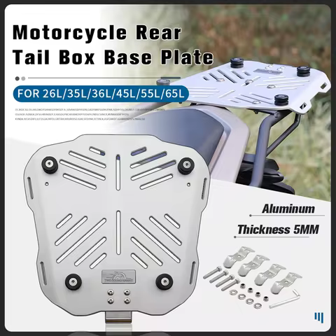 26L/35L/36L/45L/55L/65L Motorcycle Rear Luggage Box Bracket Plate Trunk Boot Quick Release Base Plat