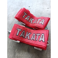 TAKATA SEAT BELT 4 POINT 3''INCH BELT CAMLOCK RED COLOUR UNIVERSAL