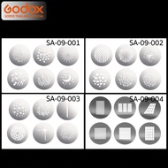 Godox Gobo Set SA-09-001 SA-09-002 SA-09-002 SA-09-004 อุปกรณ์เสริม สำหรับ SA-17 & SA-P