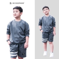 Sweater Set Celana Pendek Anak 3-12 Tahun