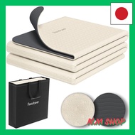 Readaeer Yoga Mat Training Mat Foldable 183cm x 61cm Thick 6mm TPE Material Odorless Soundproof Stor