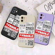 Case iphone 6/6s6 plus/6s plus7/87 plus/8 plus FRAGILE |Macaroon Case - Macaron Square Edge Case - C