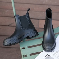 Rain Boots - Women's Waterproof Rubber Fashion Chelsea Boots