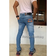 Celana Jeans Panjang Pria Lelaki Dewasa Pensil Slimfit Slim fit Skinny Stretch Street Strit Melar Ka