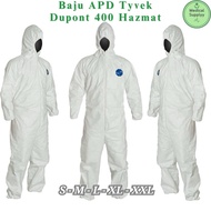 Ppe Hazmat Dupont Tyvek Tyvex Coverall 400