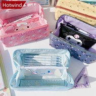 HOTWIND Kawaii Pencil Bags Cartoon Cute Simple Pencil Cases Student School Supplies Stationery Pencil Bags Storage Bag I2Y6