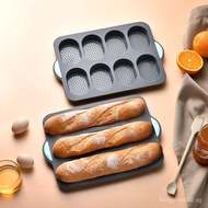 Baking Tools Cake Mold French Style Baguette Mold3Baking Tray DIY8Oval Silicone Grid Non-Stick Small