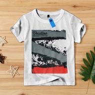 PUTIH Deadline BOYS CLOTHES CODE 01 WHITE || Deadline CHILDREN'S DISTRO T-SHIRTS 1-10 YEARS