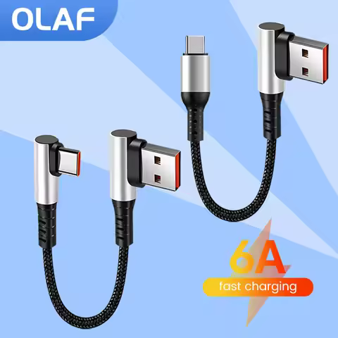6A USB Type C to Type C Cable For Power Bank 25CM 50CM Fast Charging Data Game Cable For iPhone 15 H