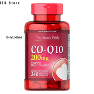 輔酶Q10 Puritans Pride COQ10 200mg 240 CoQ10 Capsules for Heart Health Blood Pressure Support Antioxid