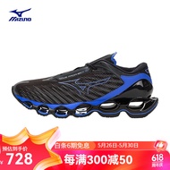 美津浓（MIZUNO）【预言12】男女跑步运动鞋轻量缓震23款跑鞋WAVE PROPHECY 12 06/黑色/蓝色/灰蓝色 40 255mm