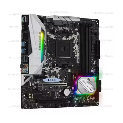 XMSJ FOR ASRock B450M Steel Legend Motherboard AMD B450 AM4 DDR4 M.2 Micro ATX for Ryzen