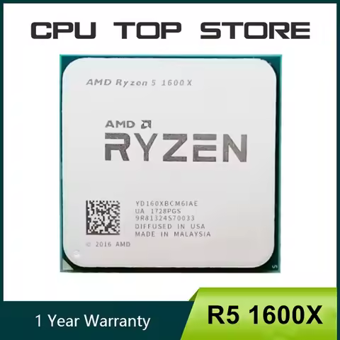 AMD Ryzen 5 R5 1600x 3.6GHz six-Core 95W cpu processor