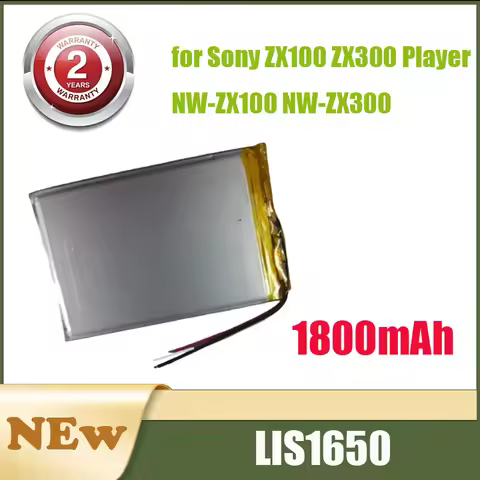 LIS1650 1800mAh New Battery for Sony ZX100 ZX300 Player NW-ZX300 NW-ZX100