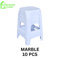 10 Pcs Quality Stackable Plastic Stool/Plastic Chair/Kerusi Plastik/Bangku Plastik/Kerusi Plastik/Ch