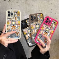 Cartoon Funny Tom Jerry Hide-and-seek Cute Phone Casing For Realme 7i 8 8i 8 Pro 10 / Realme 2 Pro /