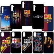 OPPO A12 A15 A12E A15S A57 A39 F19 A74 4G Cover Soft Casing EB10 Barcelona Fc logo Football Silicone