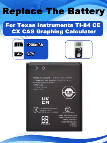 New 3.7L1200SPB Replacement Battery For Texas Instruments TI-84 TI84 CE CX CAS Graphing Calculator 3