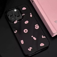 Pink Letter Mobile Phone Case Suitable For Iphone11 12 13 14 15 14promax 15promax August