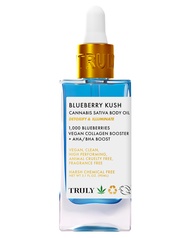 Beauty Blueberry Kush Body Oil with Hydroxy Acids - Hydrating After Bath Oil - Anti-Aging Body Oil M