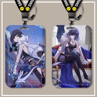 Genshin Impact Yelan Custom Student School ID Card Cover Bus MRT Name Holder