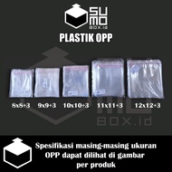 OPP Plastic Bread Seal Glue 8x8 9x9 10x10 11x11 12x12