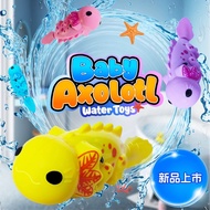 Robo Axolotl Alive - Robotic Swimming Fish Toy (Blue + Yellow 2-Pack) with Batteries, Interactive El