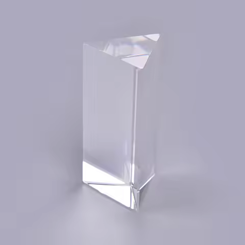 30*30*60mm Triangular Prism BK7 Optical Prisms Glass Physics Teaching Refracted