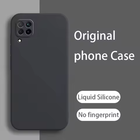 Luxury Square Silicone Phone Case For Huawei P40 Lite Case Huawei Nova 7i Nova 6 SE Shockproof Soft 
