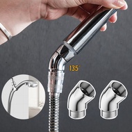 Practical 135 Degree Showerhead Angle Adjuster Handheld Universal Port Shower Elbow Adapte